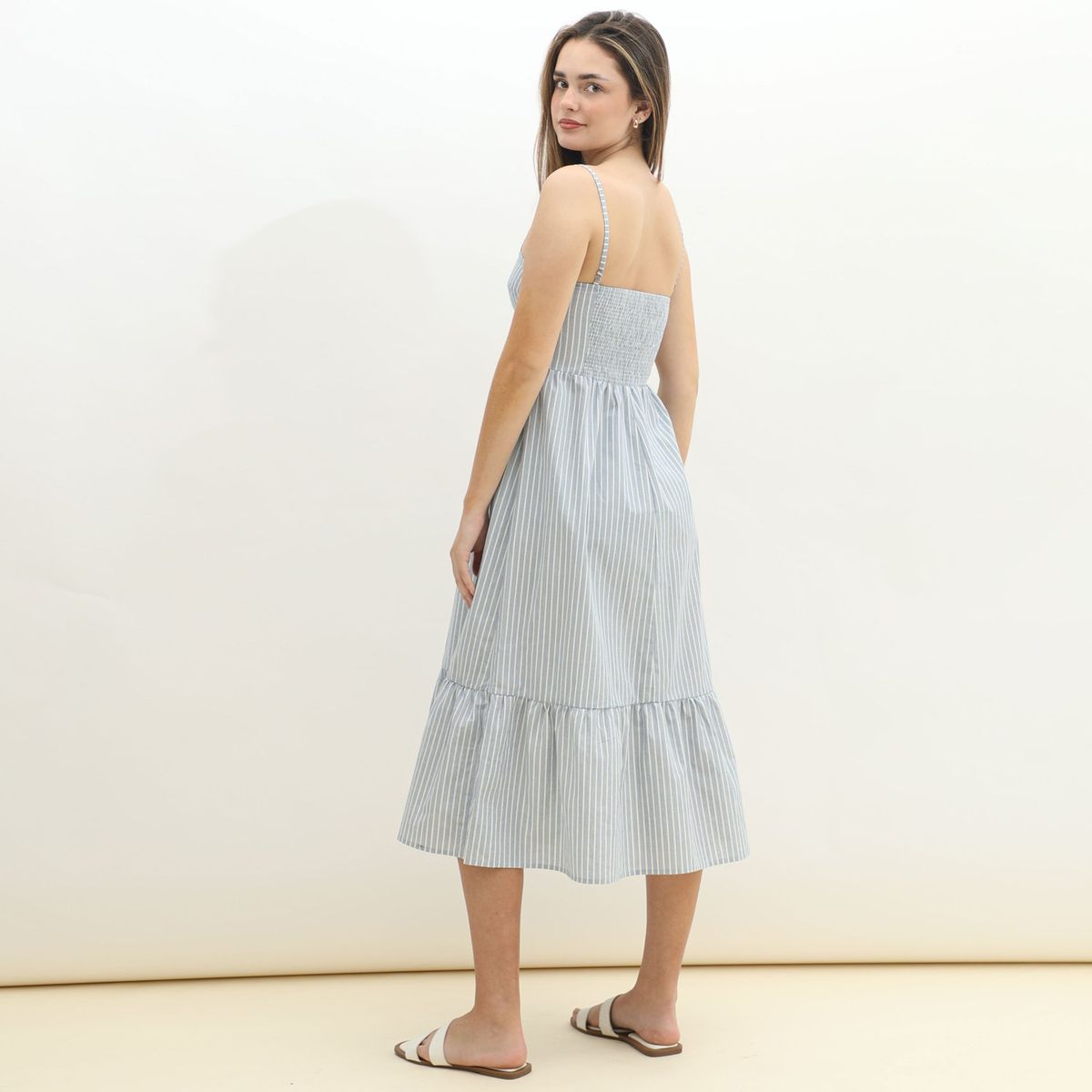 SYBILLA - Vestido Largo 100% Algodón Mujer Sybilla