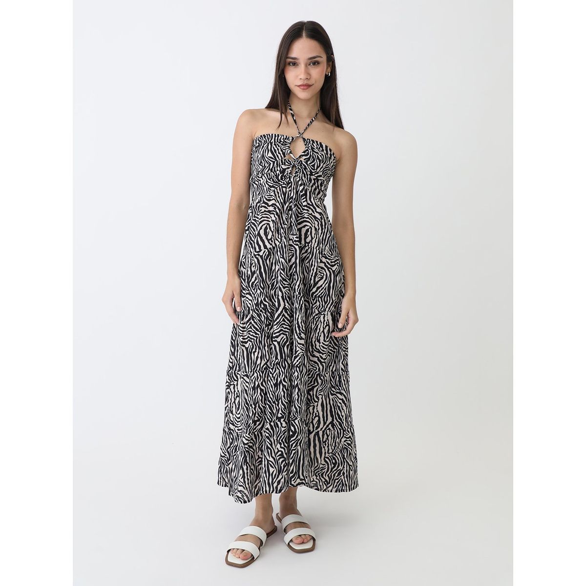 SYBILLA - Vestido Largo 100% Algodón Mujer Sybilla