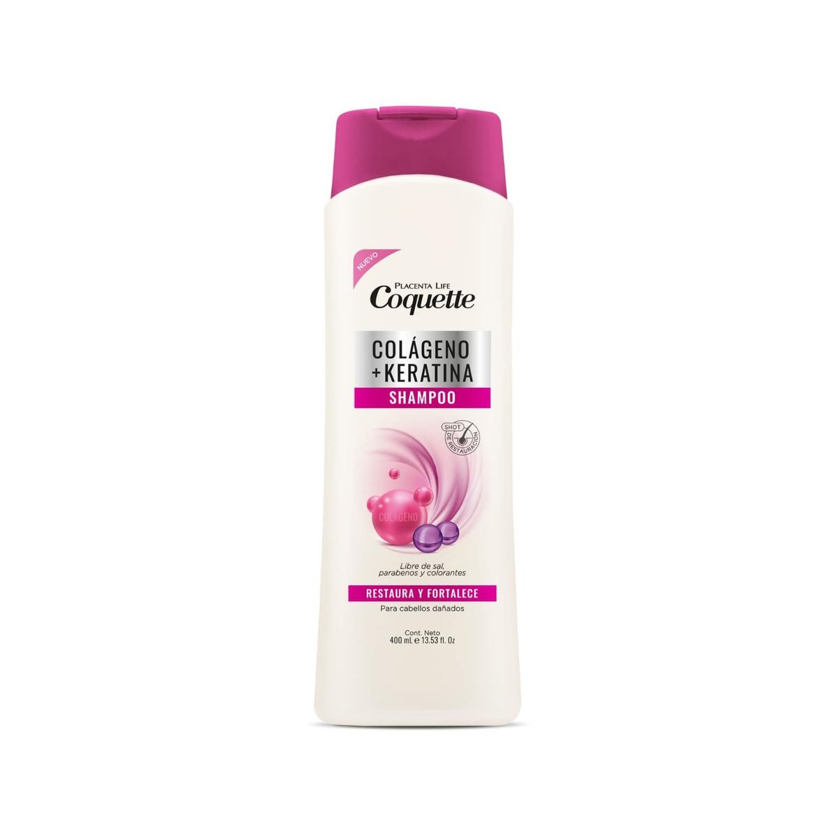 COQUETTE - Shampoo Para Cabello Dañado Colágeno + Keratina 400ml Coquette