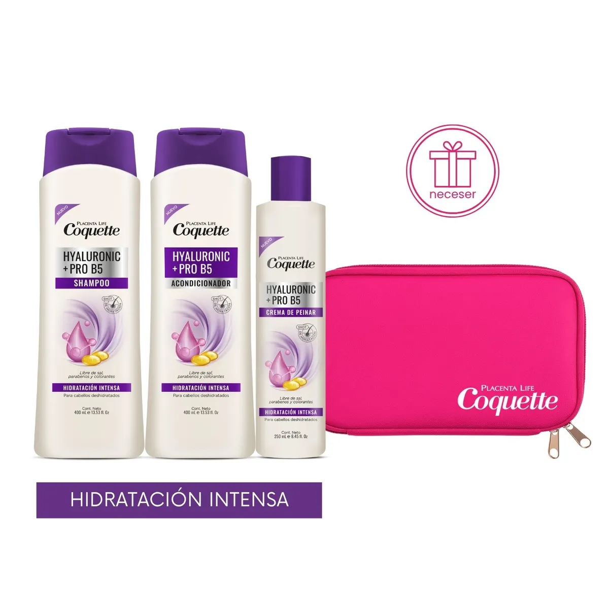 COQUETTE - Set Para Cabello Seco Hyaluronic Pro B5 + Neceser de Regalo Coquette