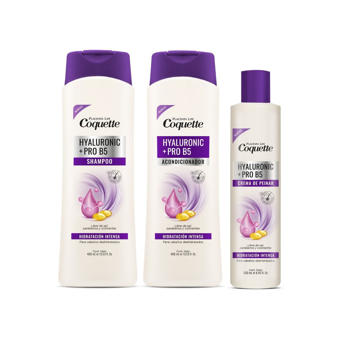 COQUETTE - Set Para Cabello Seco Hyaluronic Pro B5 + Neceser de Regalo Coquette