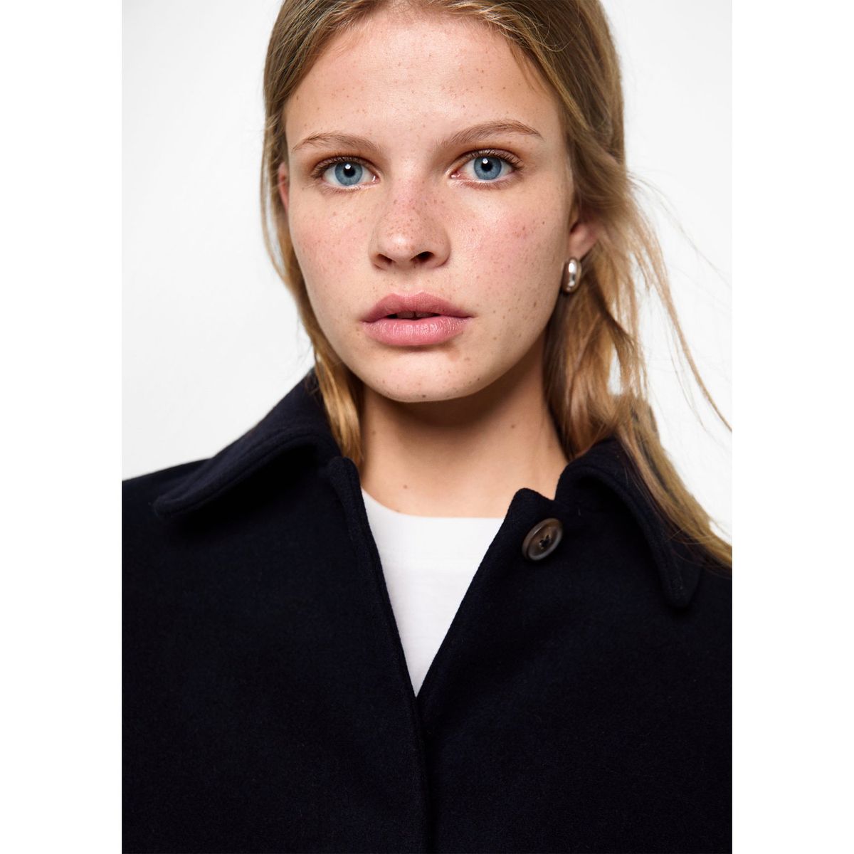 MANGO TEEN - Abrigo Casual Mujer Mango