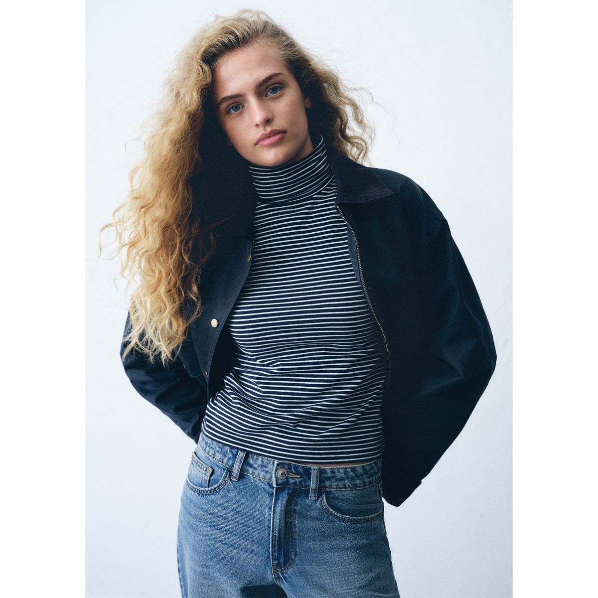 MANGO TEEN - Casaca Algodón Mujer Mango