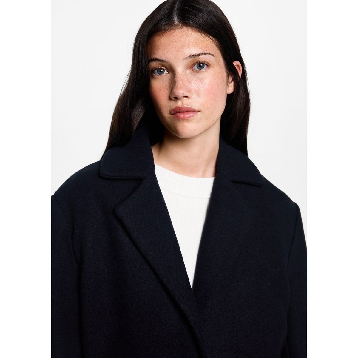 MANGO TEEN - Abrigo Casual Mujer Mango