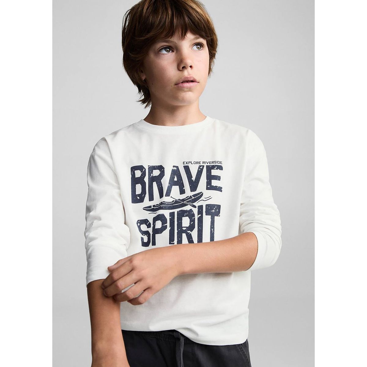 MANGO KIDS - Polo Niño Manga Larga Algodón Mango Kids