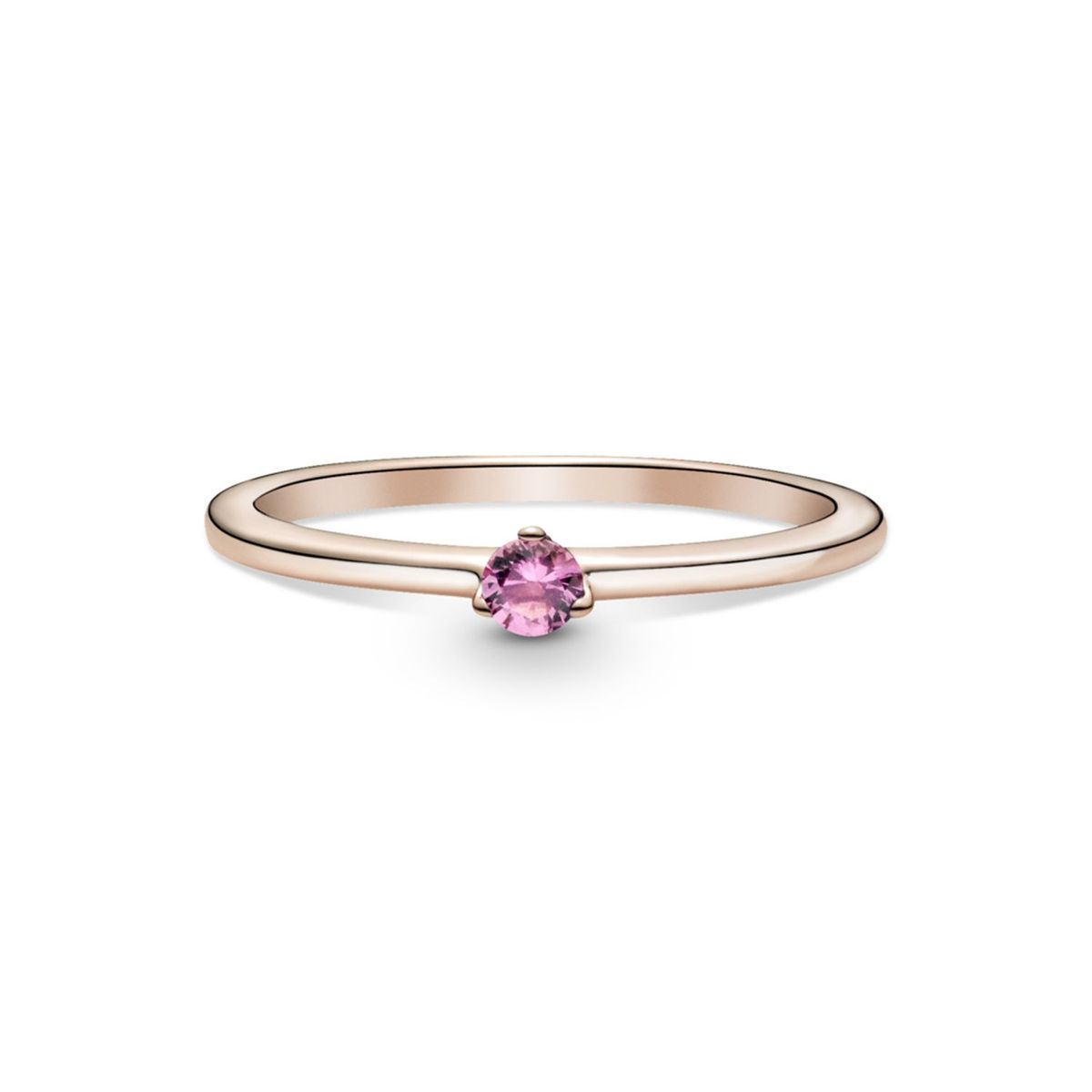 PANDORA - Anillo Rose Rosa Cristal Rosado