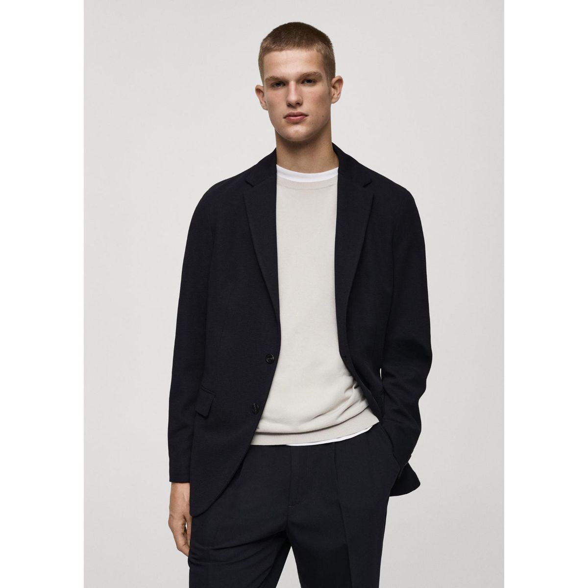 MANGO - Blazer Algodón Hombre Mango 