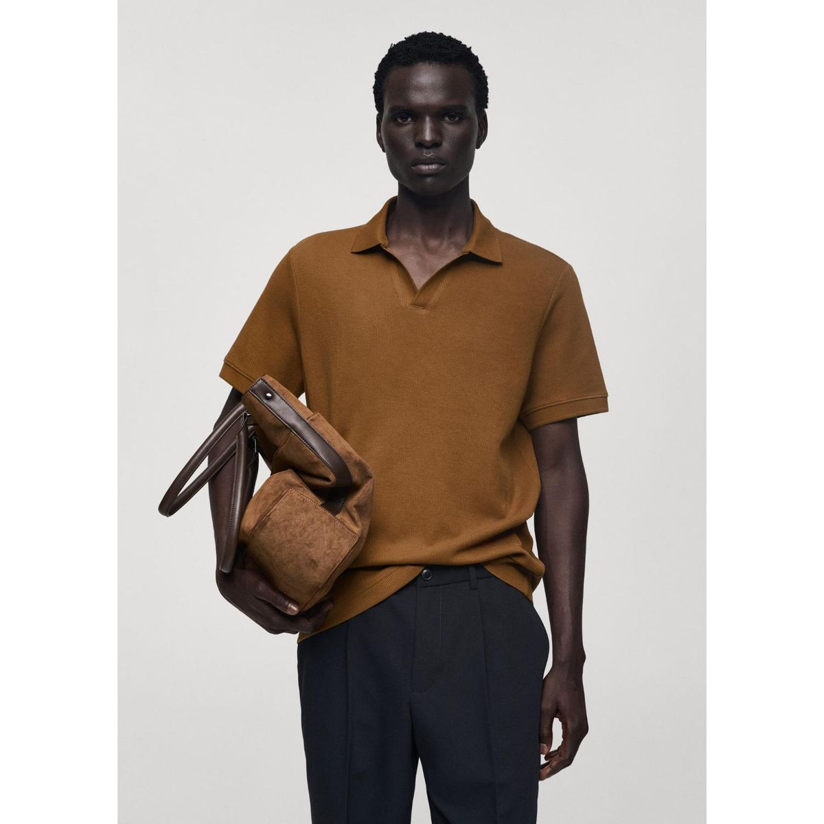 MANGO - Polo Manga Corta 100% Algodón Hombre Mango