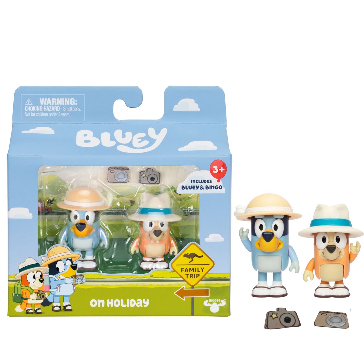 BLUEY - Juguete Pack X2 Figuras Bluey
