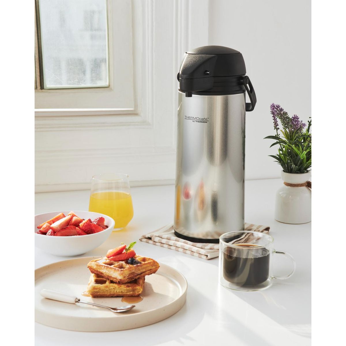 THERMOS - Termo Sifón Jado Plateado 1.9 Lt