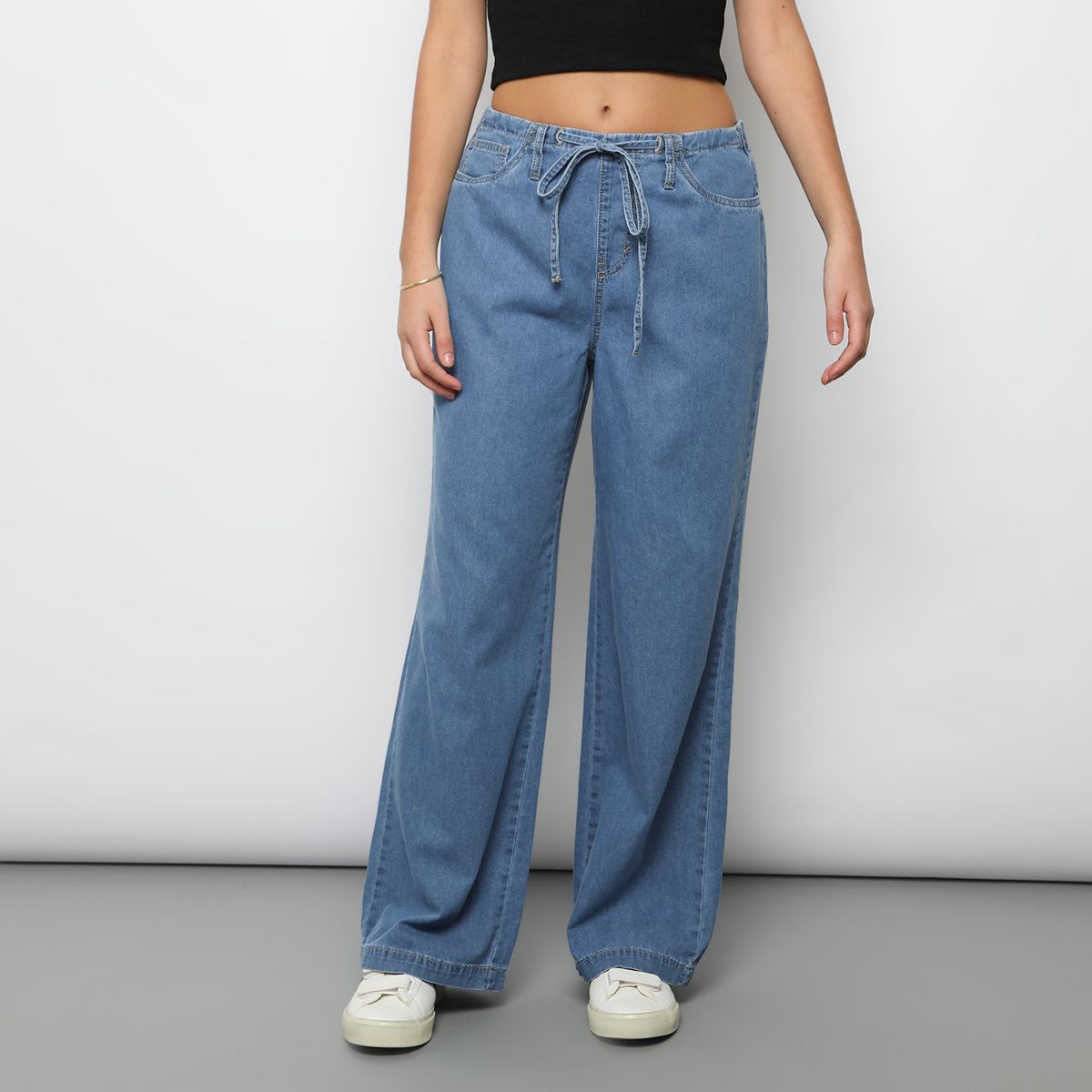 DENIMLAB - Pantalón Wide 100% Algodón Mujer Denimlab