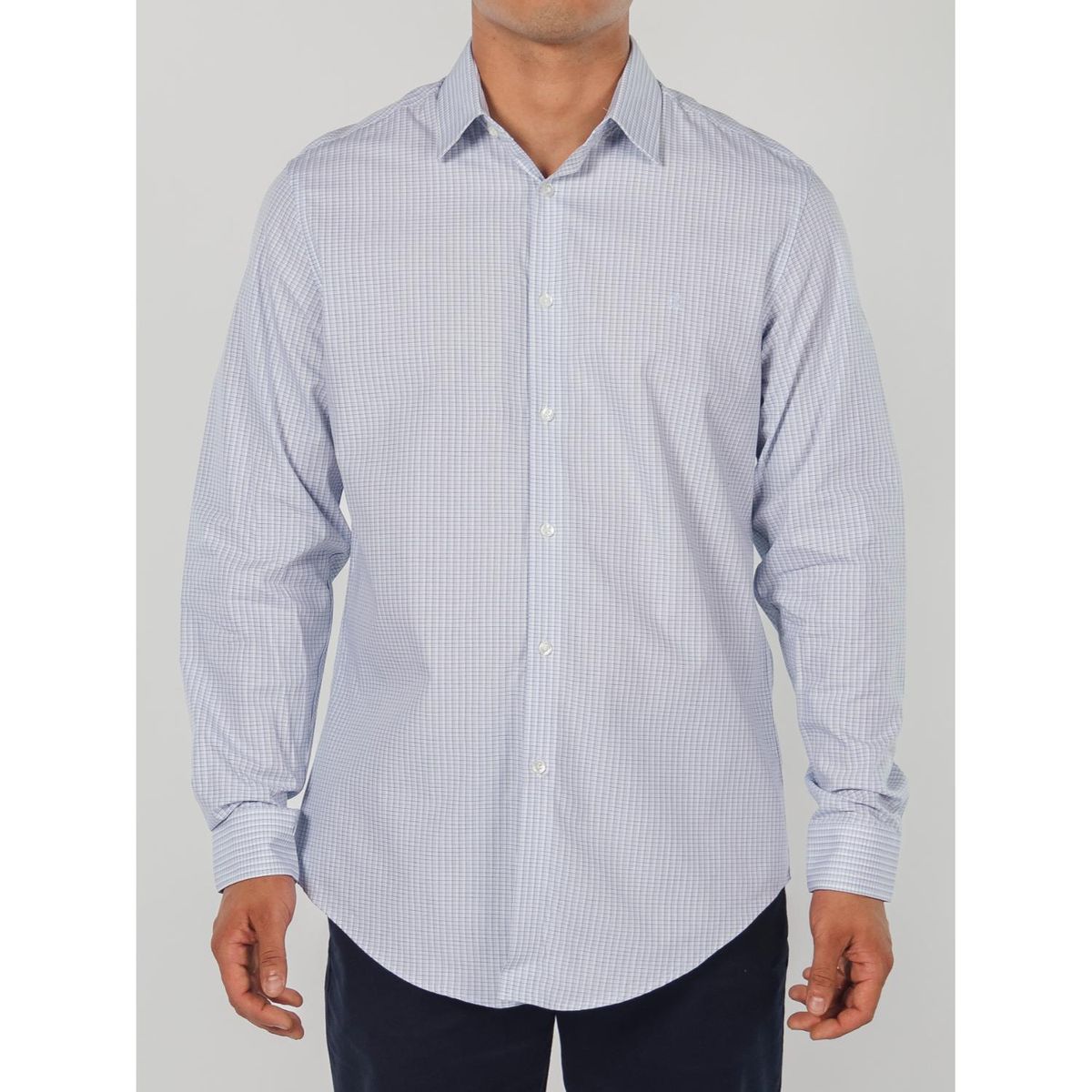 CALVIN KLEIN - Camisa Manga Larga 100% Algodón Hombre 
