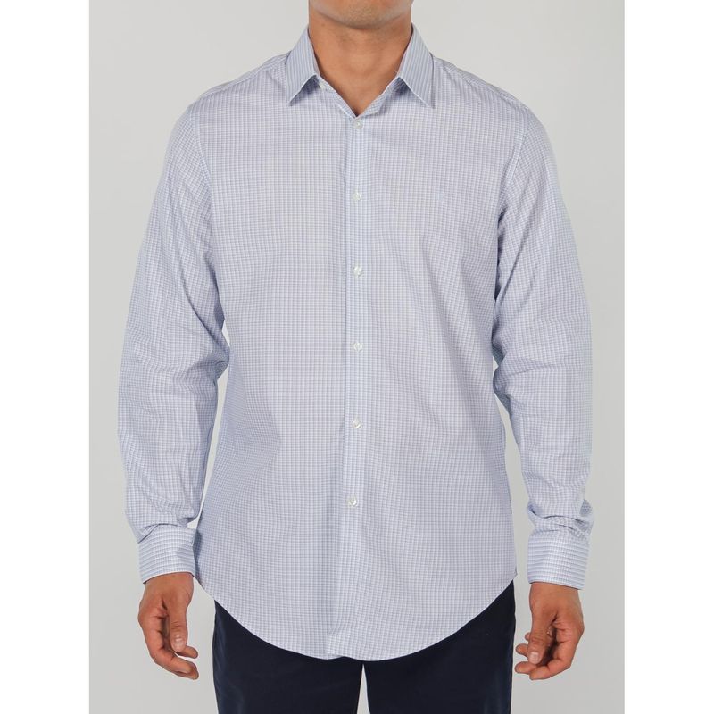 CALVIN KLEIN - Camisa Manga Larga 100% Algodón Hombre 