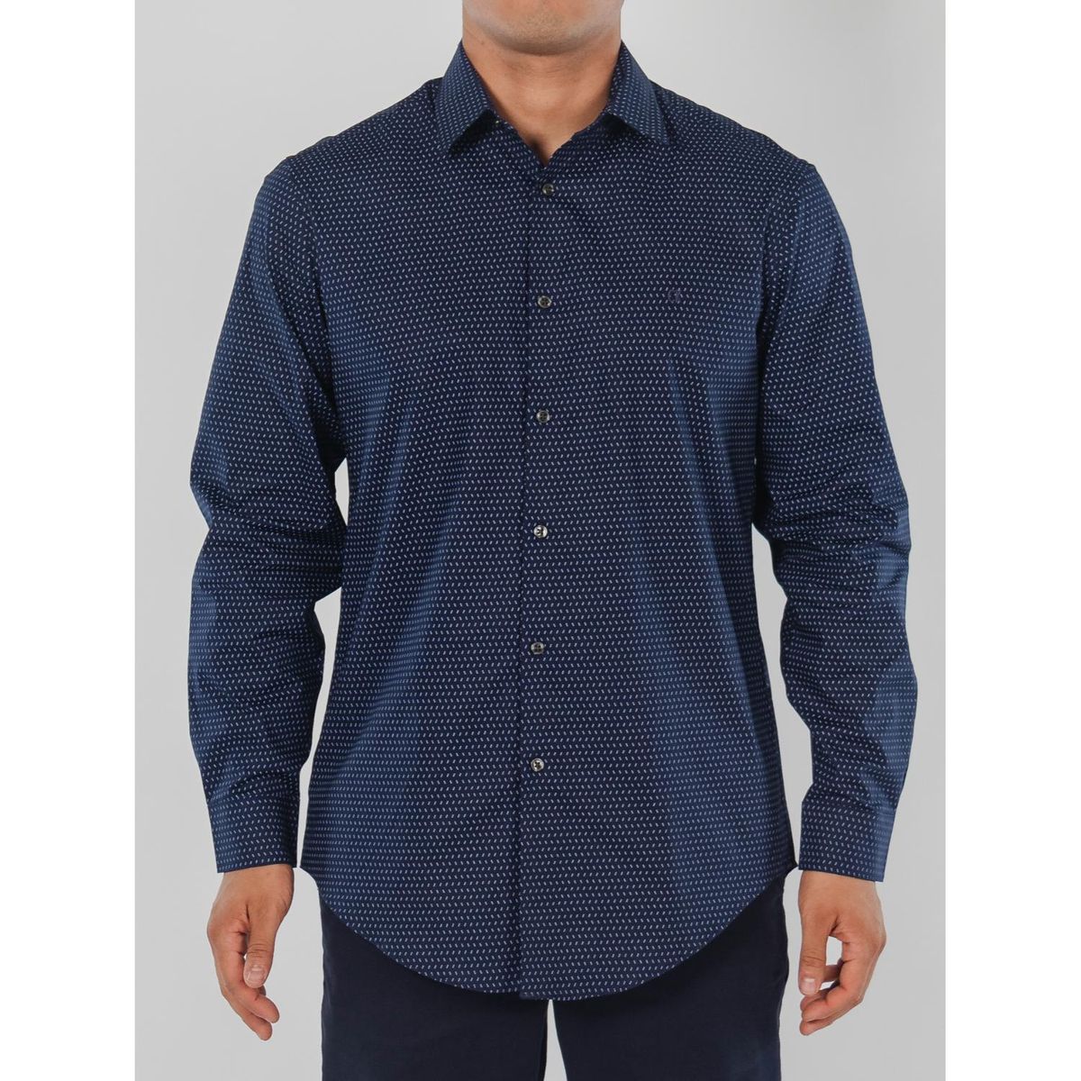 CALVIN KLEIN - Camisa Manga Larga 100% Algodón Hombre 