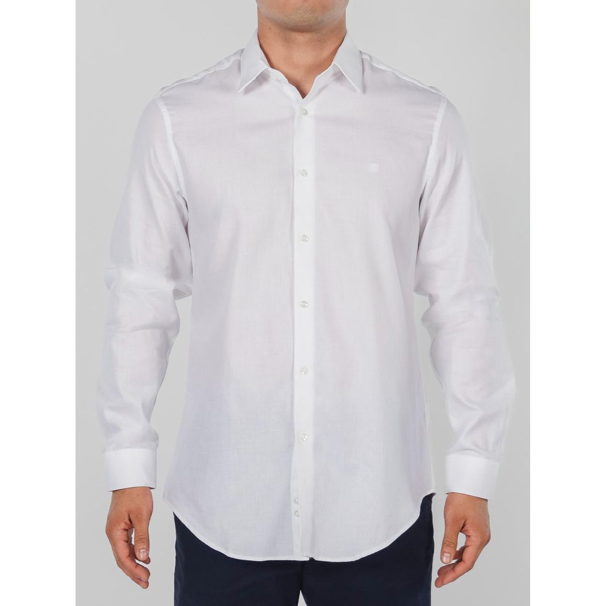 CALVIN KLEIN - Camisa Manga Larga 100% Algodón Hombre 