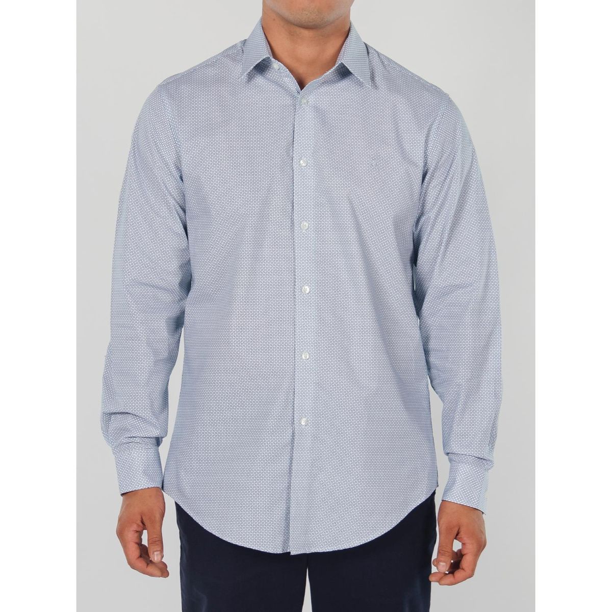 CALVIN KLEIN - Camisa Manga Larga 100% Algodón Hombre 