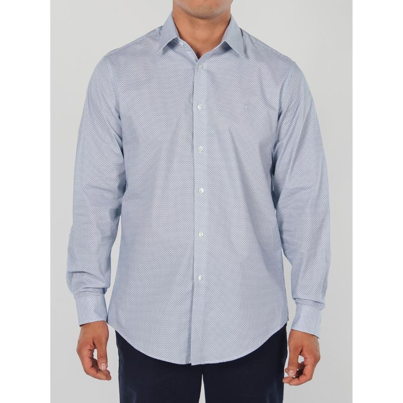 CALVIN KLEIN - Camisa Manga Larga 100% Algodón Hombre 