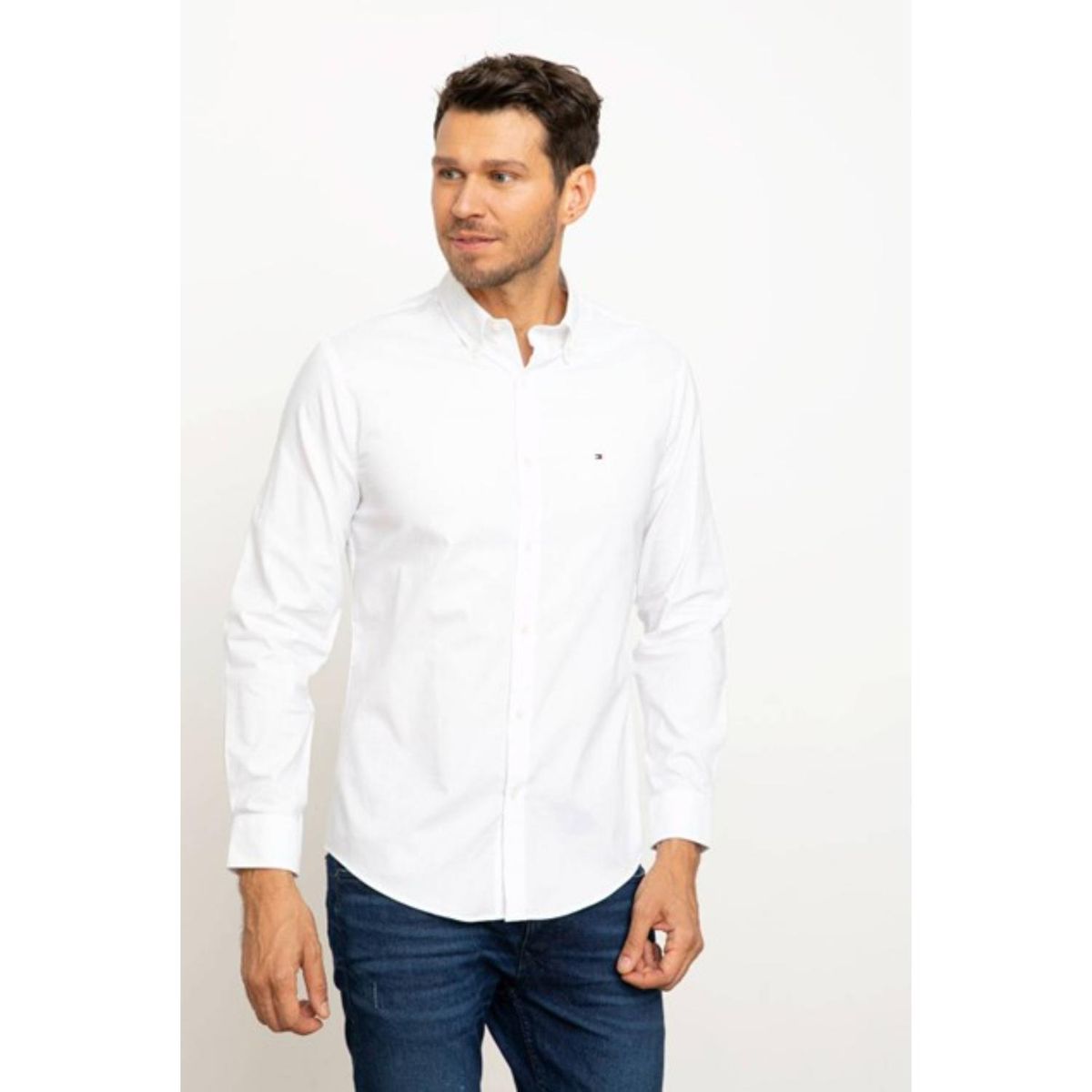 TOMMY HILFIGER - Camisa Manga Larga 100% Algodón Hombre Tommy Hilfiger