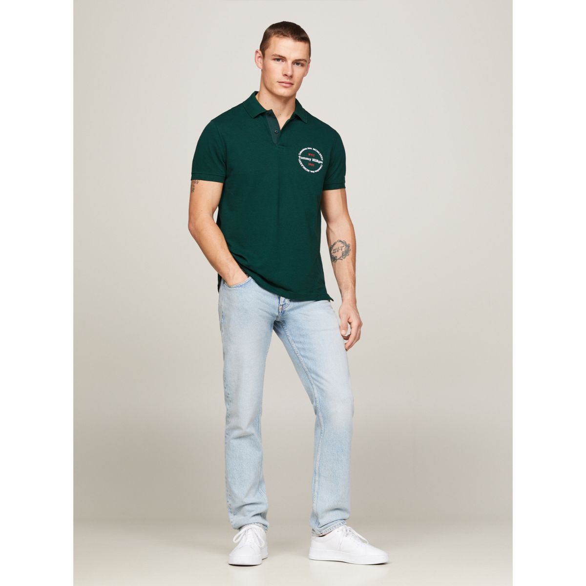 TOMMY HILFIGER - Polo Manga Corta 100% Algodón Hombre Tommy Hilfiger