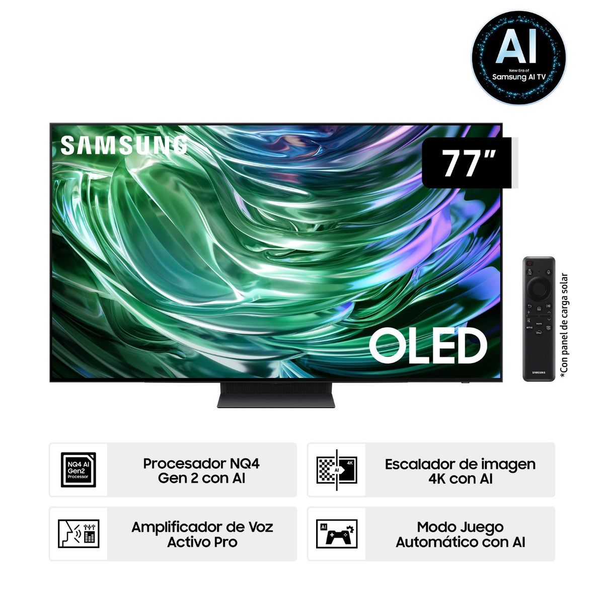SAMSUNG - Televisor 77'' Oled S90d 4k Tizen Os Smart Tv (2024)
