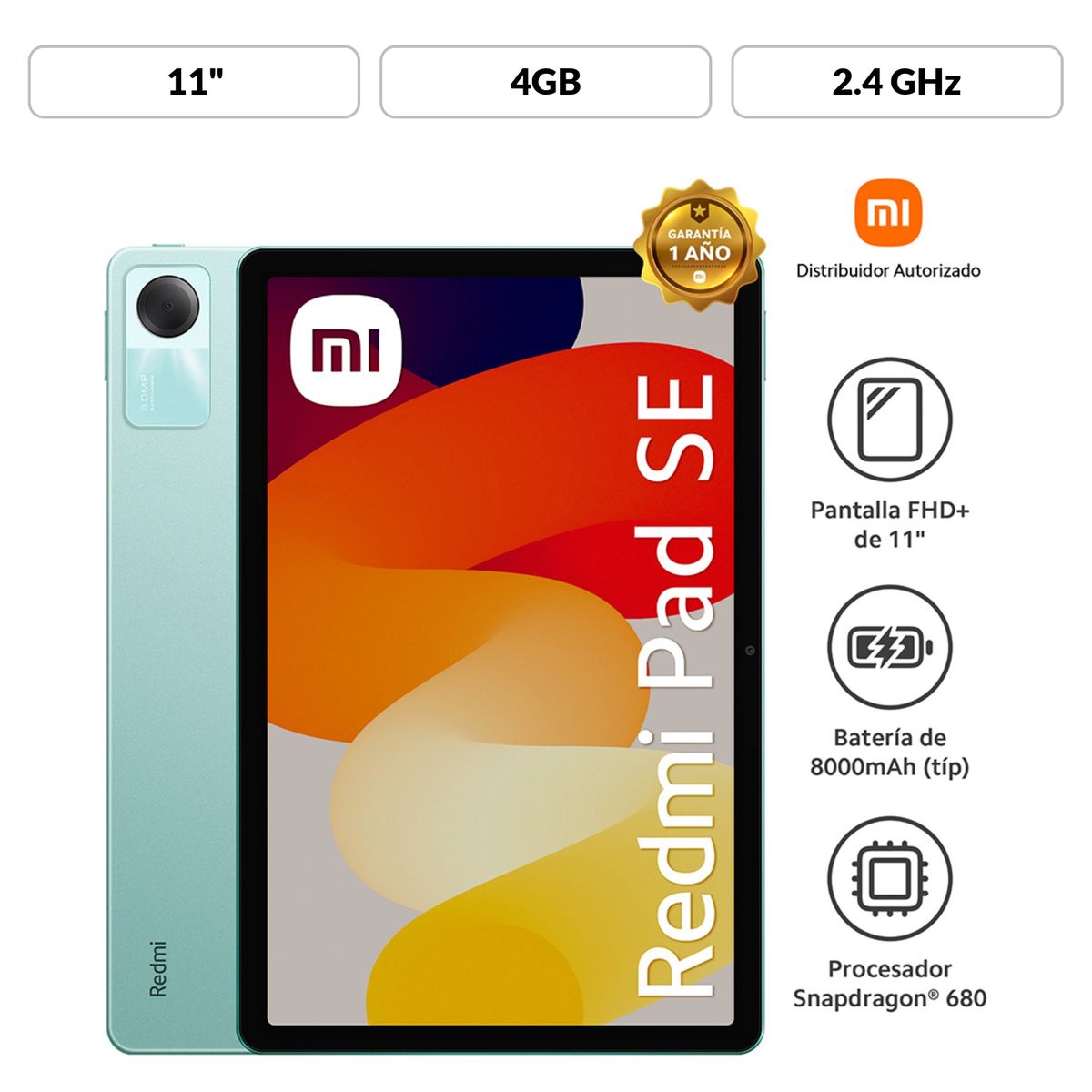 - Redmi Pad Se Green 4gb 128gb