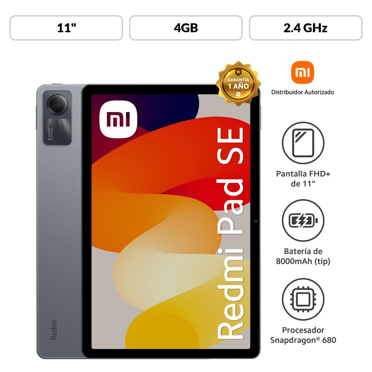  - Redmi Pad Se Gray 4gb 128gb