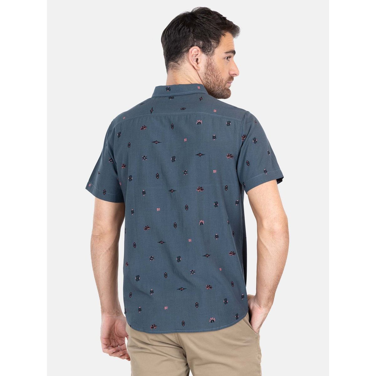RIP CURL - Camisa Manga Corta 100% Algodón Hombre Rip Curl