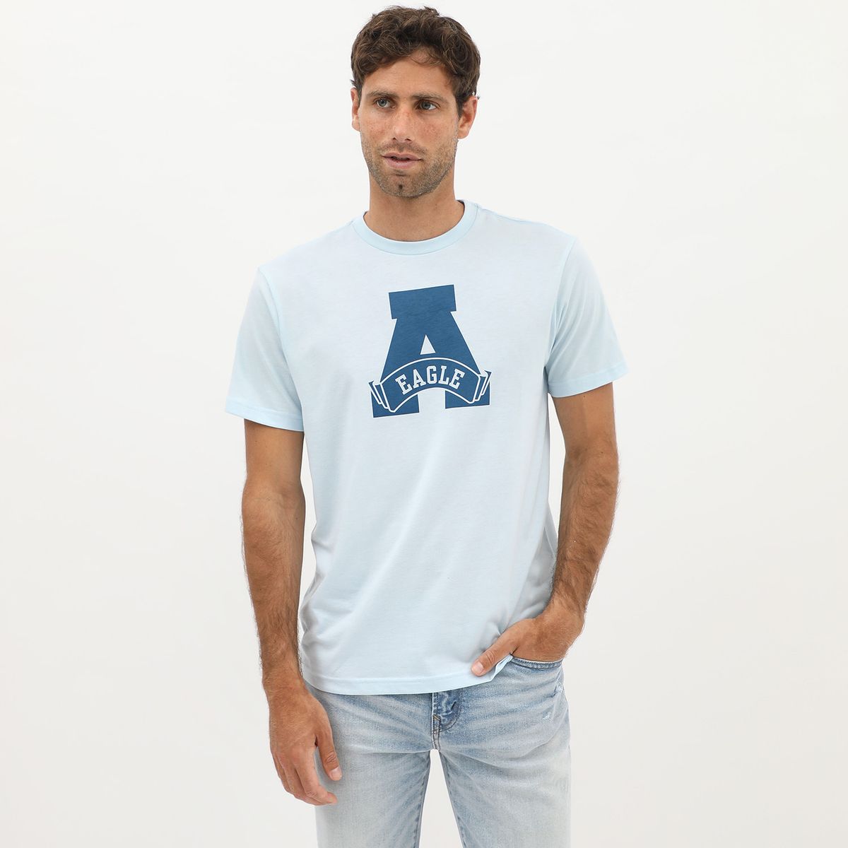 AMERICAN EAGLE - Polo Manga Corta Algodón Hombre American Eagle