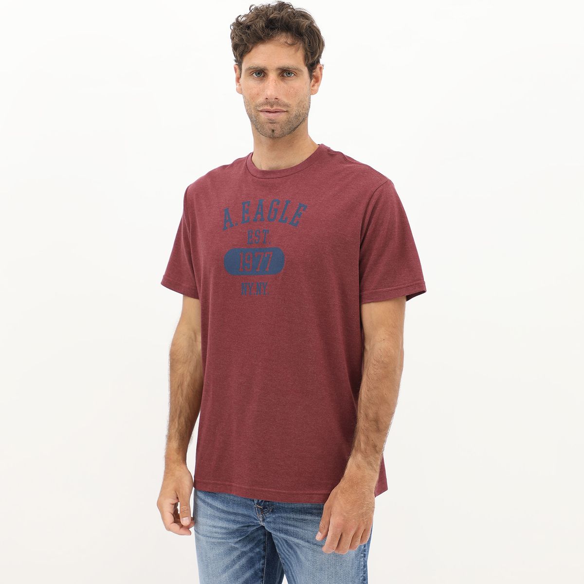 AMERICAN EAGLE - Polo Manga Corta Algodón Hombre American Eagle