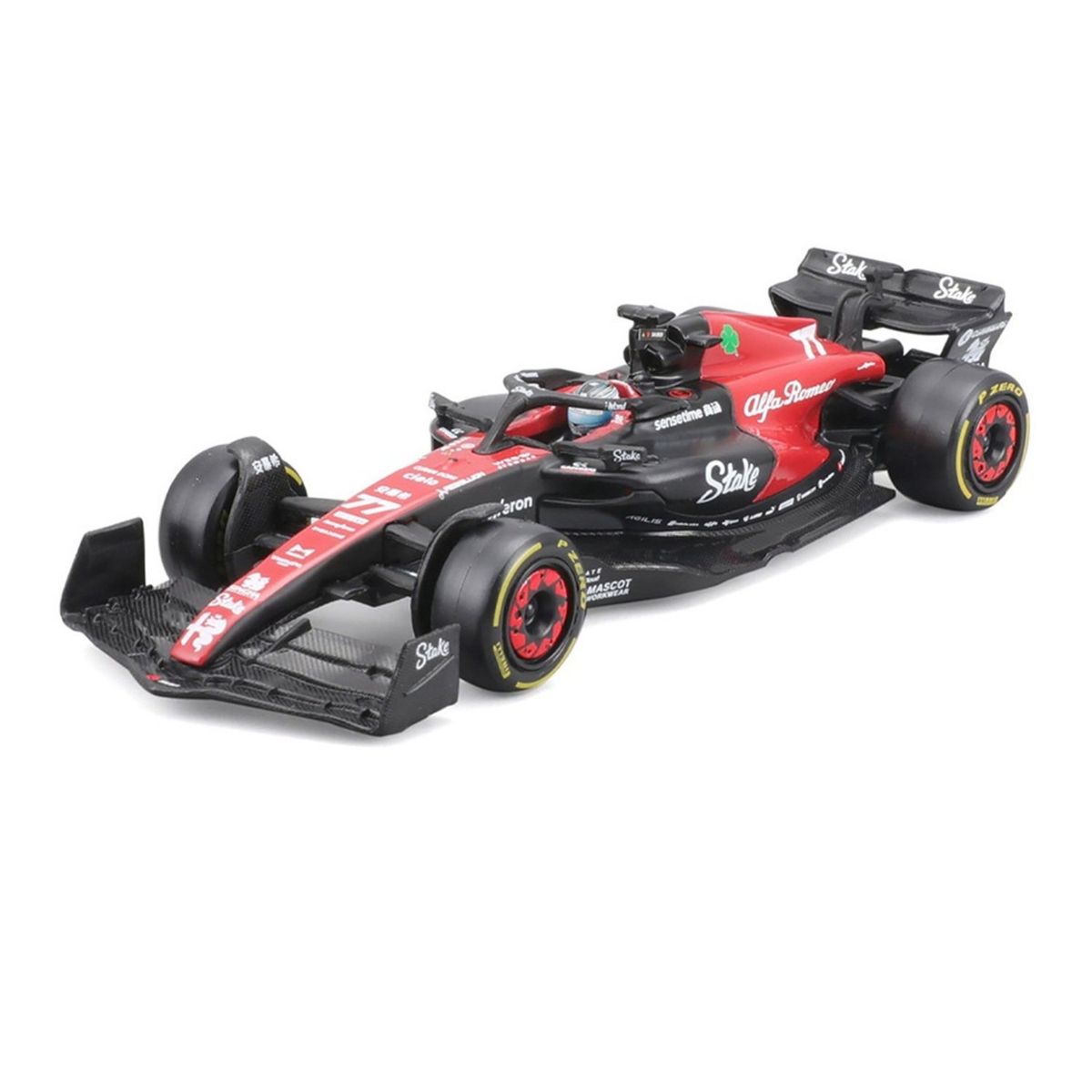 BURAGO - Carro F1 Bburago Alfa Romeo Stake Rojo Y Negro Fórmula 1