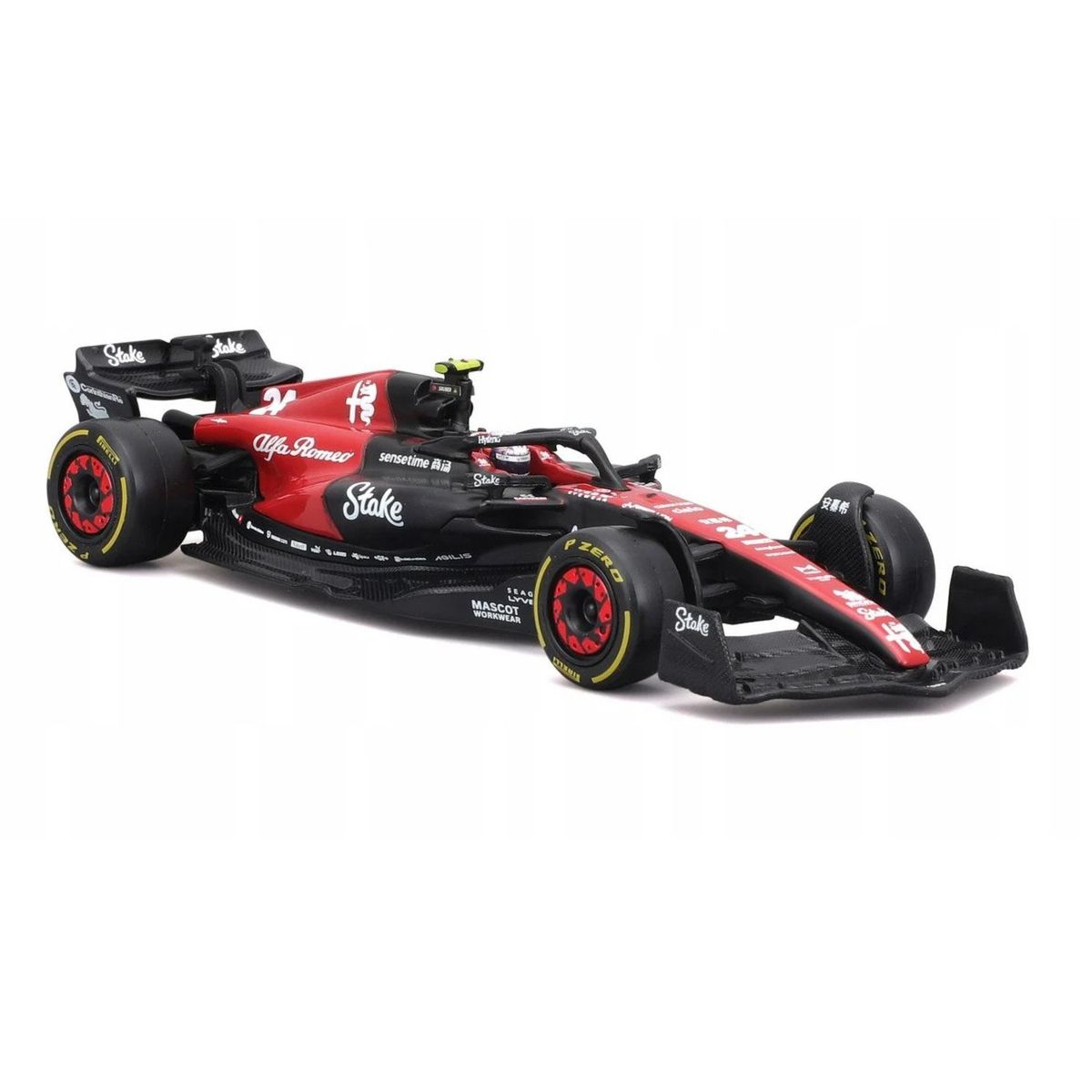 BURAGO - Carro F1 Bburago Alfa Romeo Stake Rojo Y Negro Fórmula 1