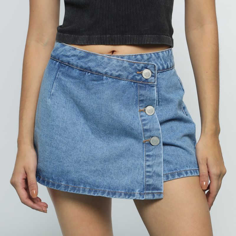SYBILLA - Falda Short Sybilla Mini 100% Algodón
