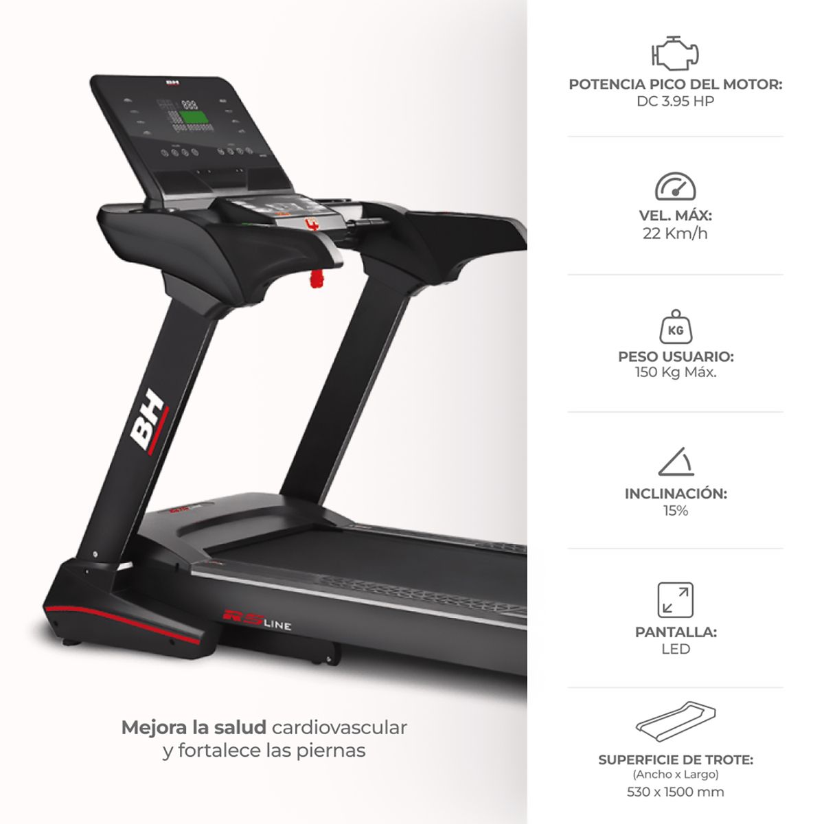 MONARK - Trotadora Bh By Monark Rs900 Negro