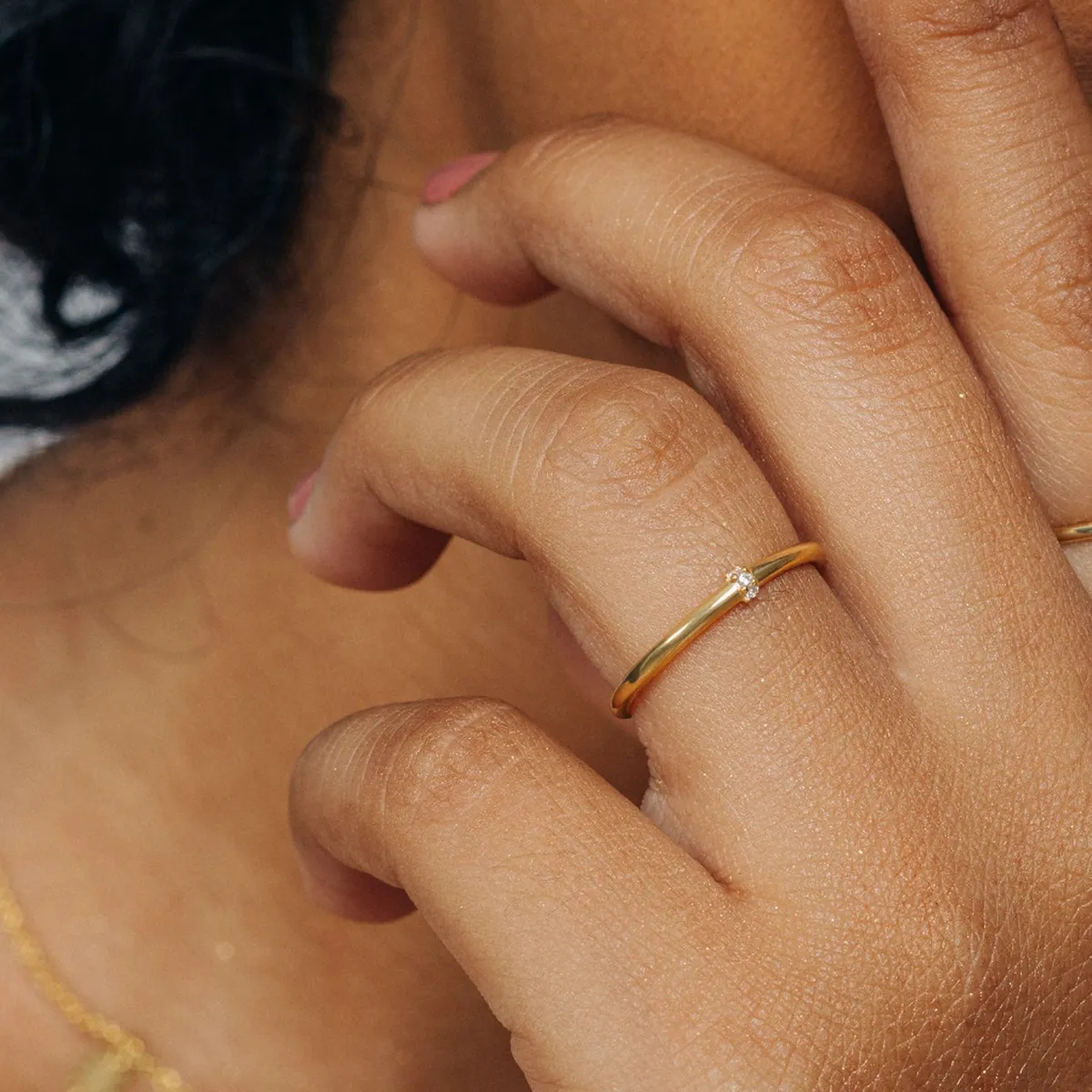 MAISHA - Anillo Celine Bañado En Oro