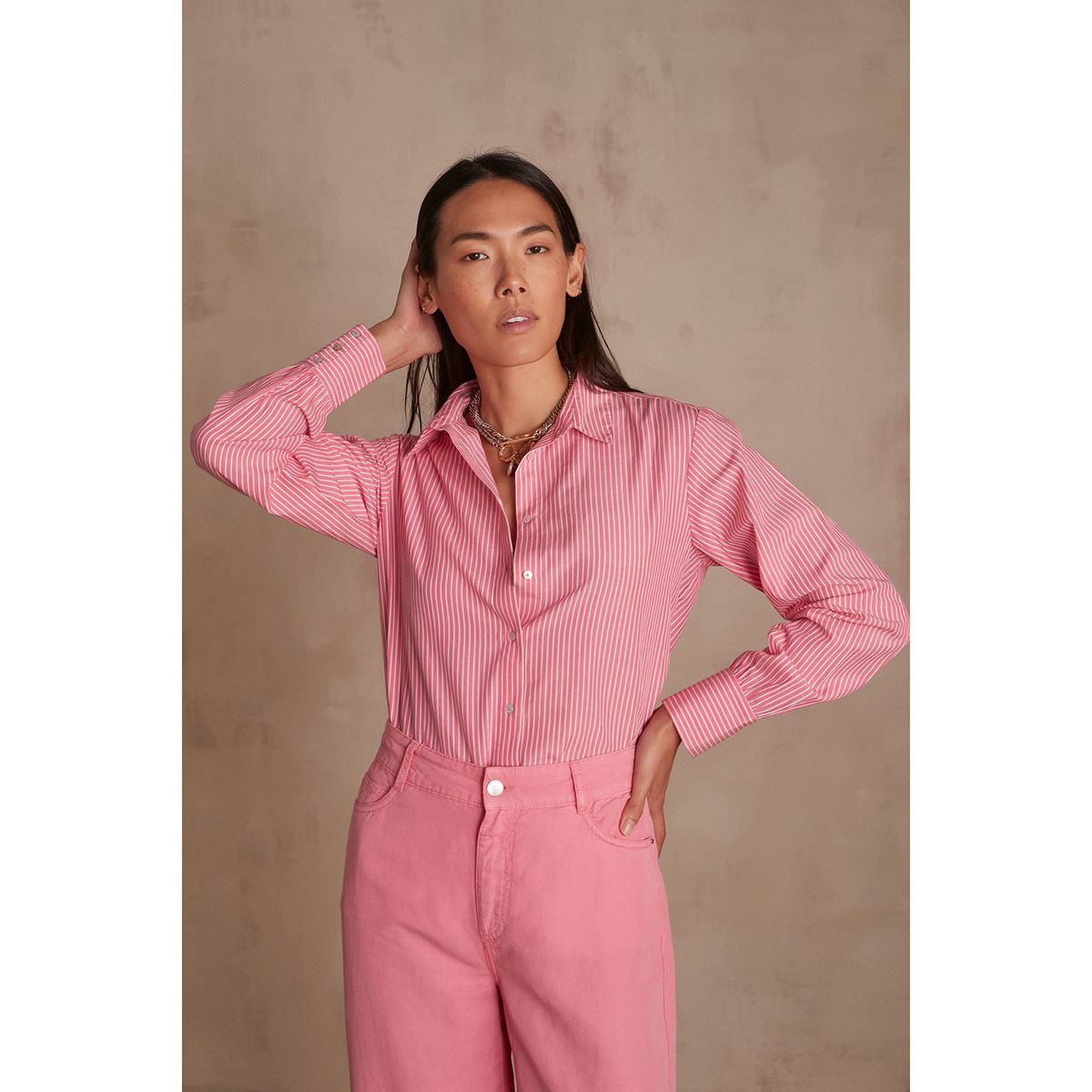 MAISON 123 - Blusa Manga Larga Algodón Mujer Maison 123