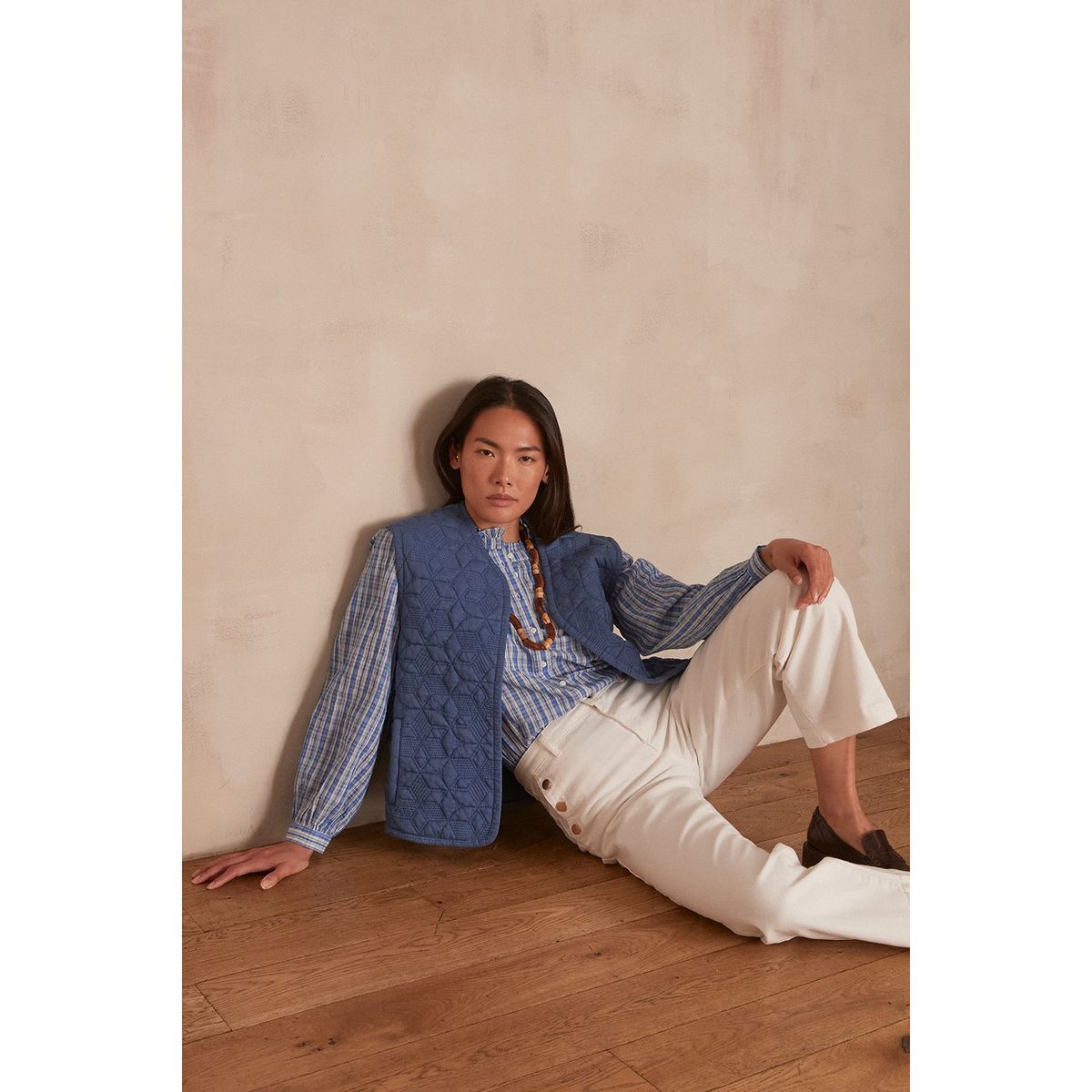 MAISON 123 - Blusa Manga Larga 100% Algodón Mujer Maison 123