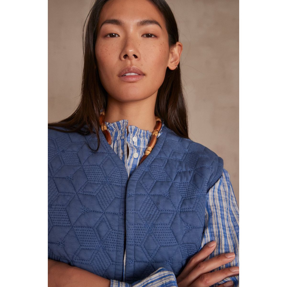 MAISON 123 - Chaleco 100% Algodón Mujer Maison 123