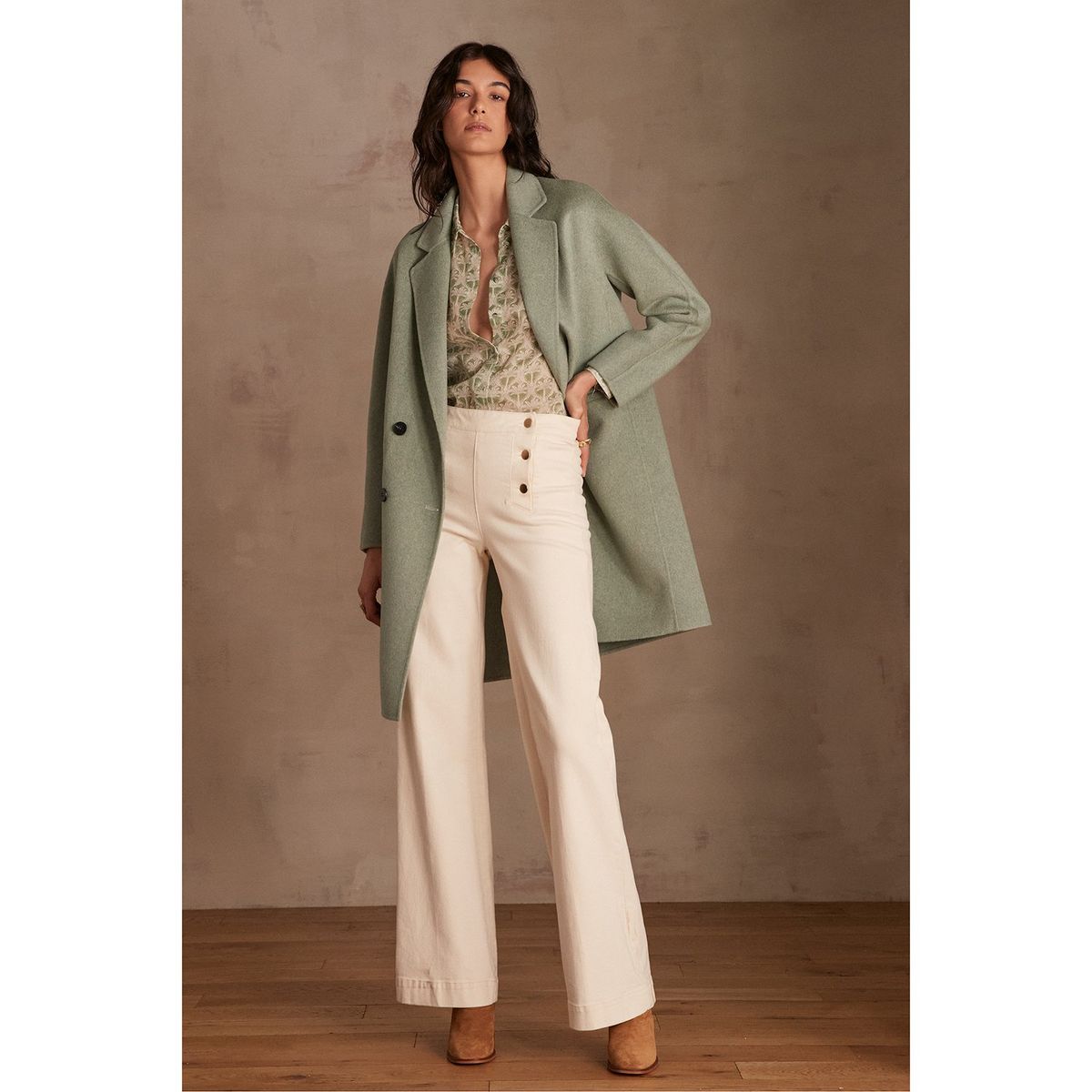 MAISON 123 - Blusa Manga Larga 100% Algodón Mujer Maison 123