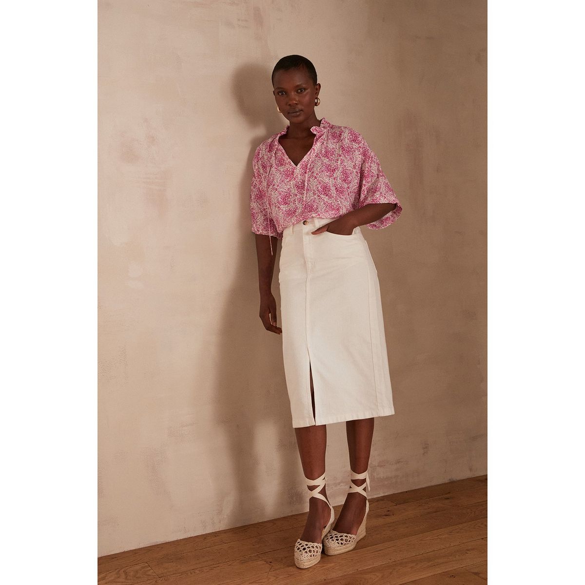 MAISON 123 - Blusa Manga Corta Mujer Maison 123