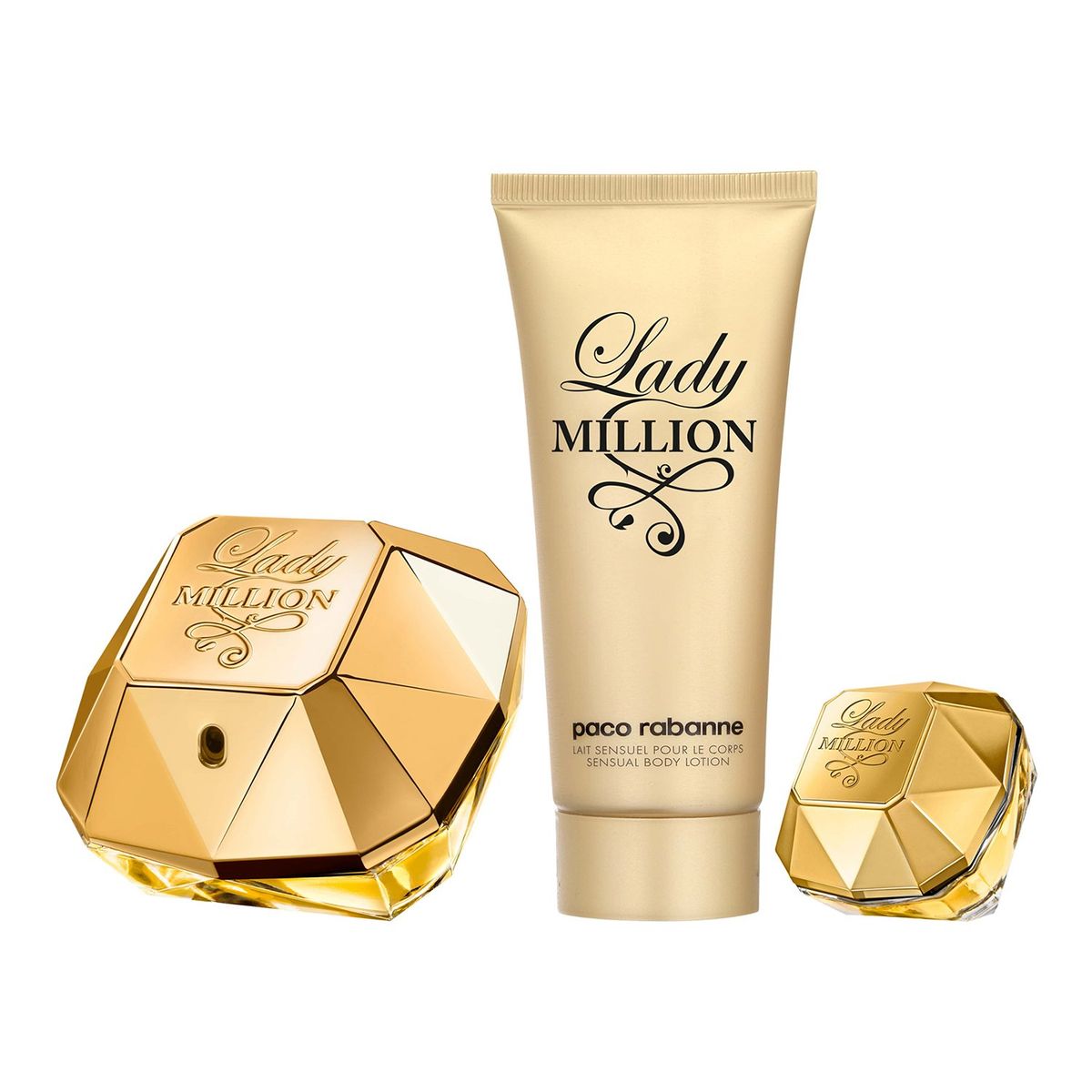 RABANNE - Rabanne Estuche Lady Million Edp 80ml + Bl 100ml + Mini 5ml Mujer