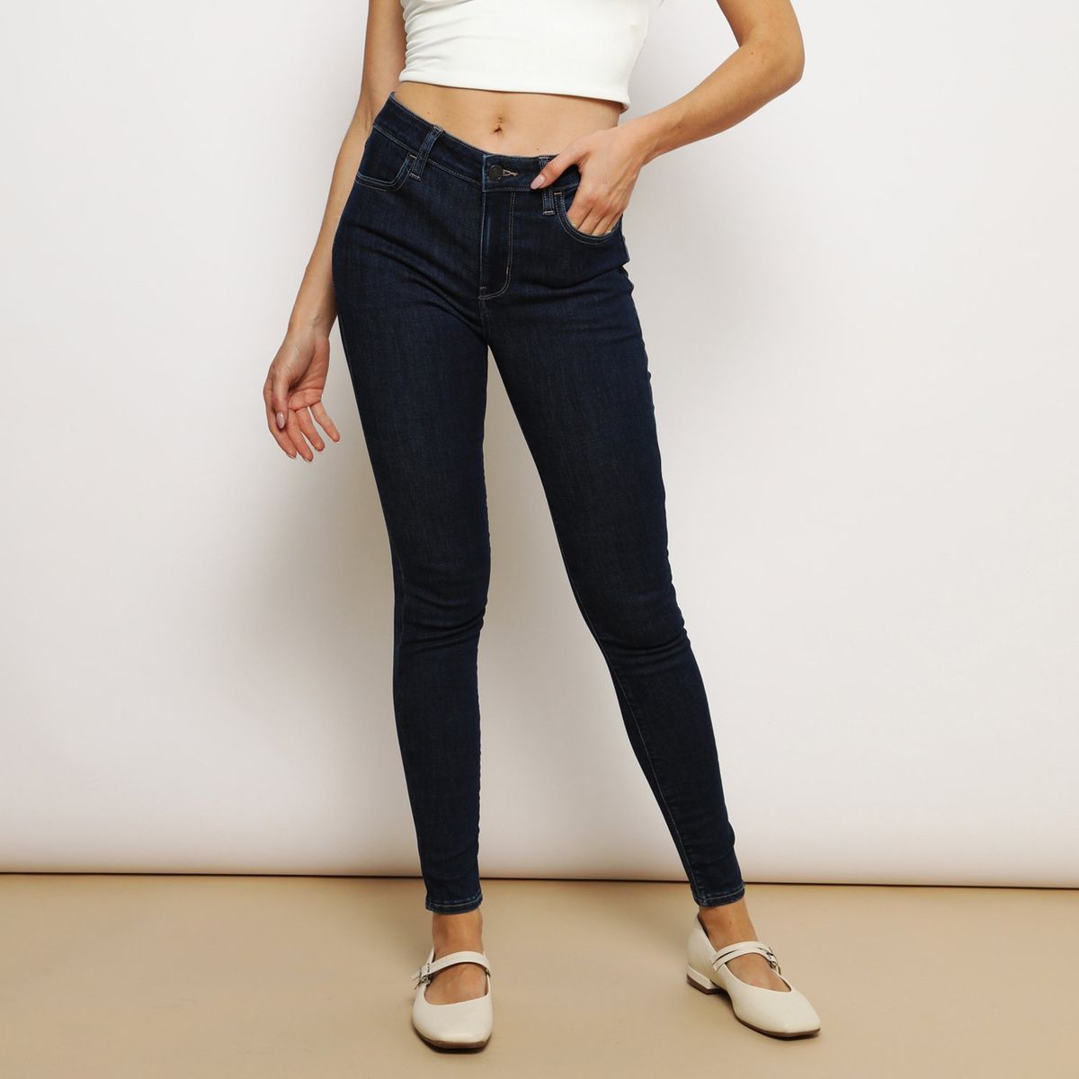 AMERICAN EAGLE - Jean Skinny Tiro Alto Mujer American Eagle