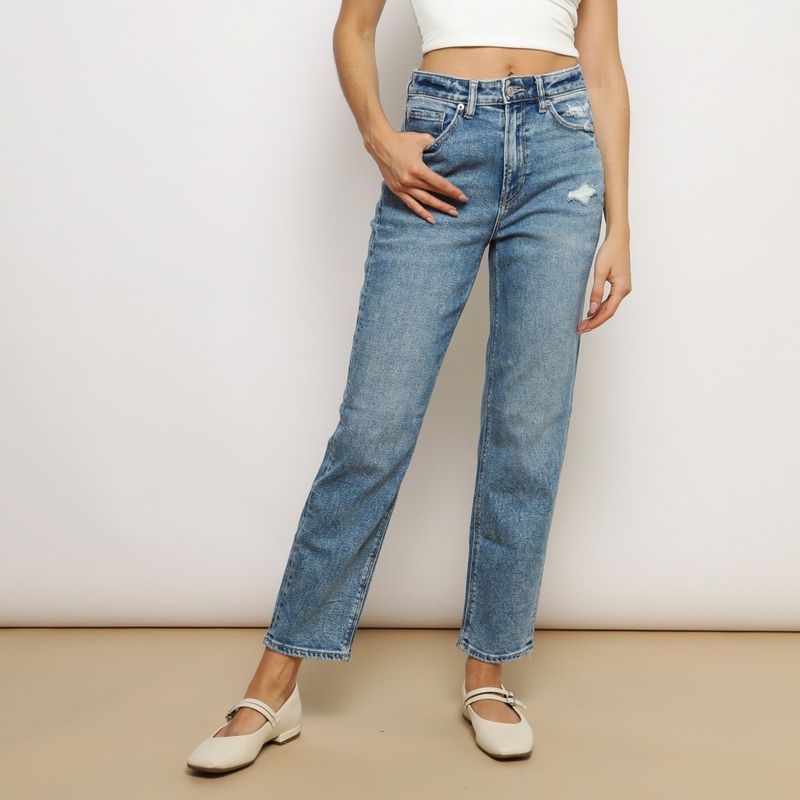 AMERICAN EAGLE - Jean Mom Tiro Alto Mujer American Eagle