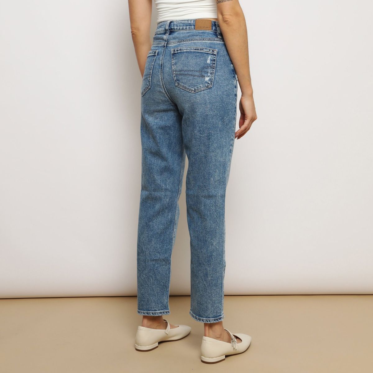 AMERICAN EAGLE - Jean Mom Tiro Alto Mujer American Eagle