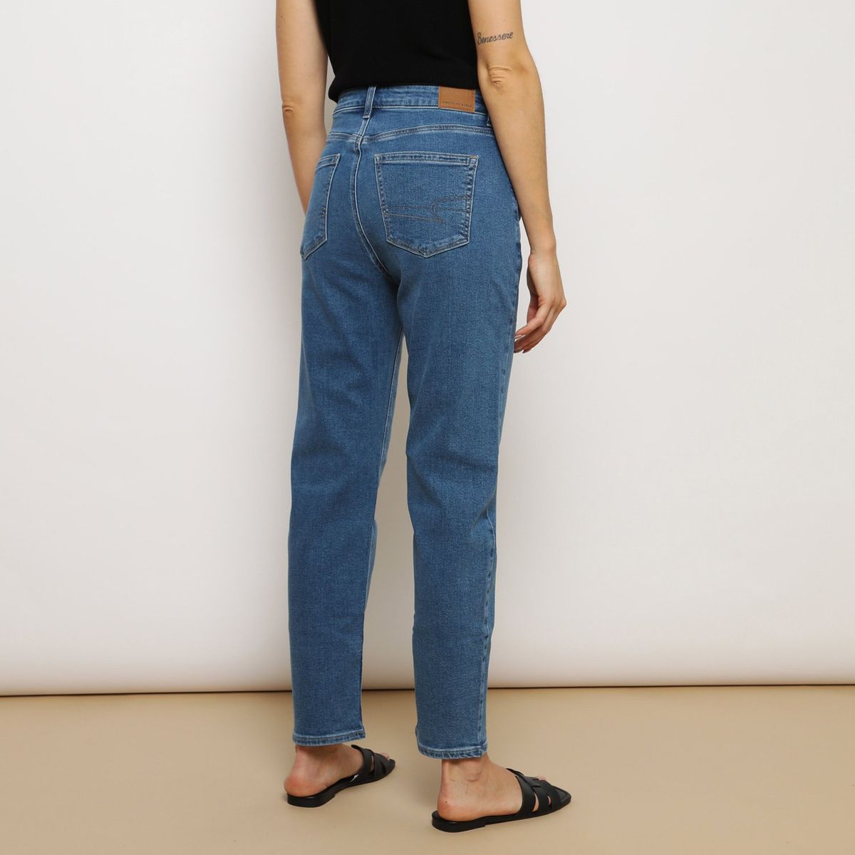 AMERICAN EAGLE - Jean Mom Algodón Mujer American Eagle