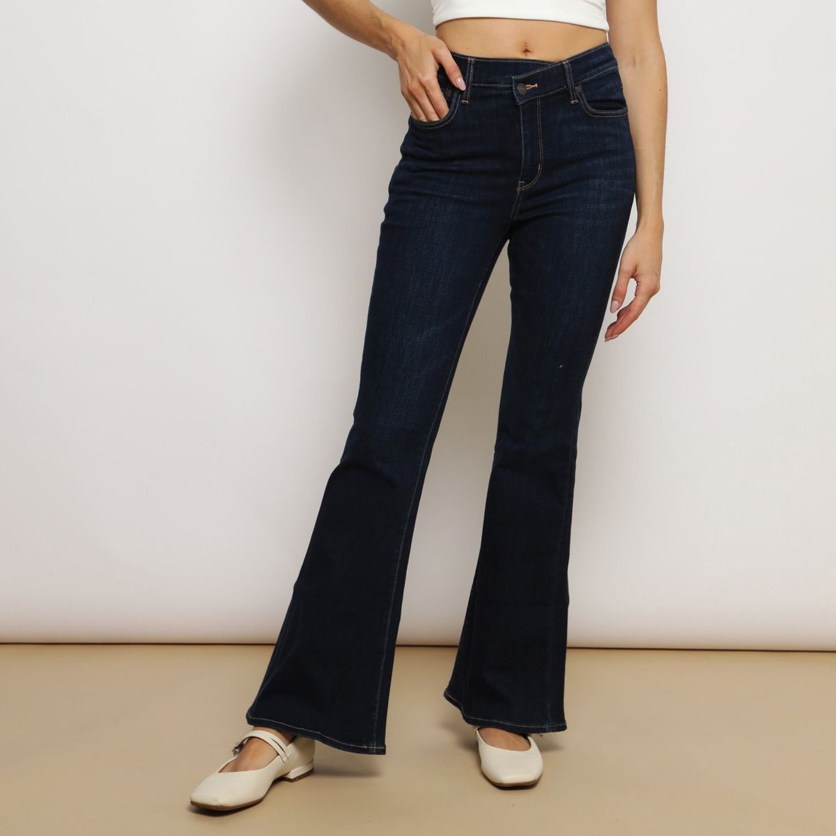 AMERICAN EAGLE - Jean Flare Algodón Mujer American Eagle