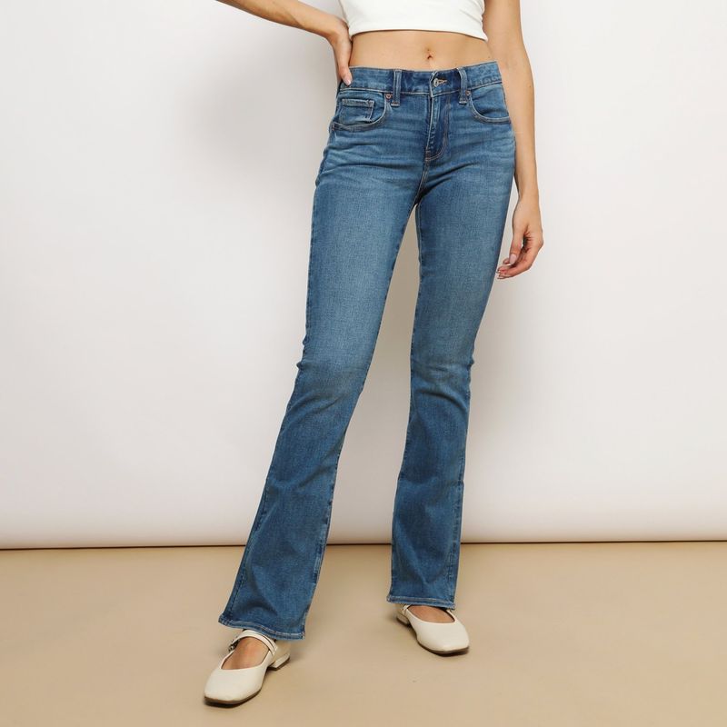 AMERICAN EAGLE - Jean Flare Tiro Alto Mujer American Eagle