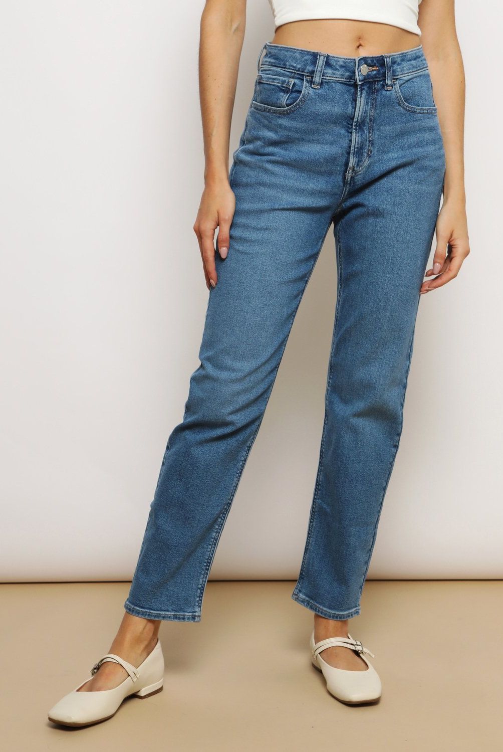 Vaquero Campana Corte Inglés Pantalon Recto Vaquero Mujer Jeans