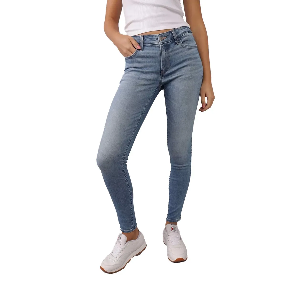 AMERICAN EAGLE - Jean Skinny Tiro Alto Mujer American Eagle