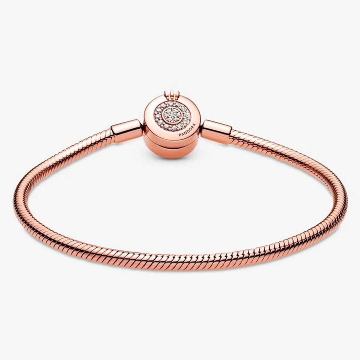 PANDORA - Pulsera Rose Corona O Brillante Pandora
