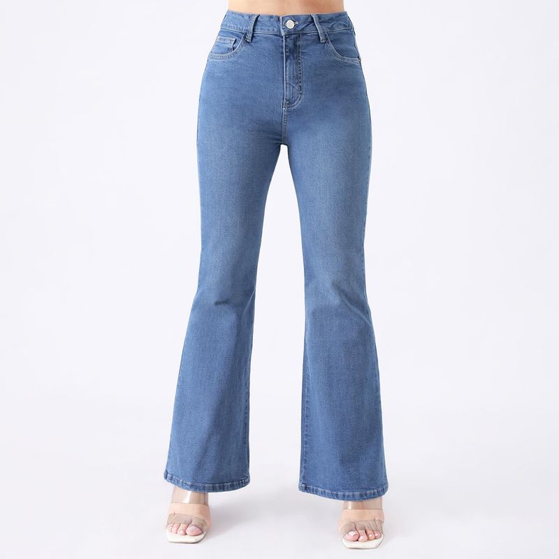 KANSAS - Jean Flare Algodón Mujer Kansas